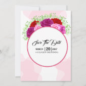 Carte Invitation de mariage Conception de la carte (Dos)