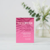 Carte Invitation GirlyRays Party (Debout devant)