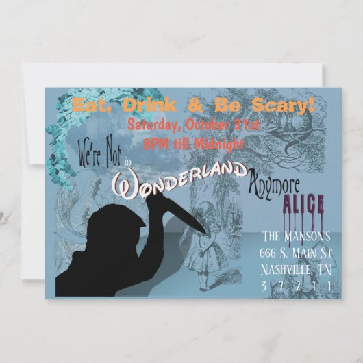 Carte Invitation Halloween (Devant)
