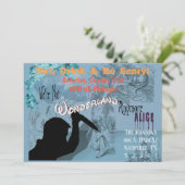 Carte Invitation Halloween (Debout devant)