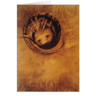 Carte/invitation : "La chimère" par Odilon Redon