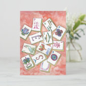 carte invitation mahjong (Debout devant)