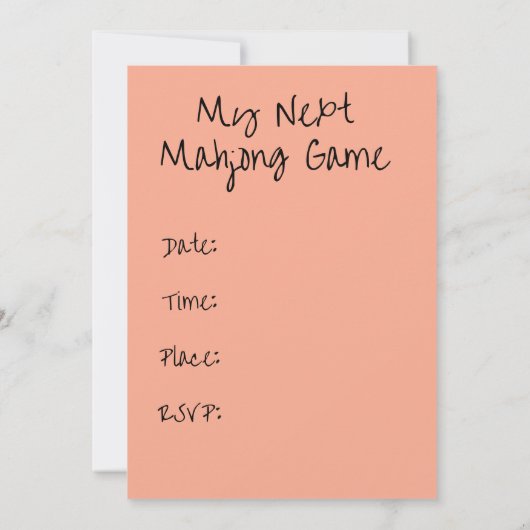 carte invitation mahjong (Dos)