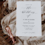 Carte Invitation minimale Faire-part de mariage S1<br><div class="desc">Nos invitations minimales de mariage sont la meilleure façon pour les invités invitations à votre prochain événement mariage. Cet article fait partie de notre collection de Mariages STERLING S105,  veuillez rechercher dans notre magasin les articles correspondants.</div>