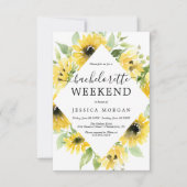 Carte Invitation Sunflower Garden (Devant)