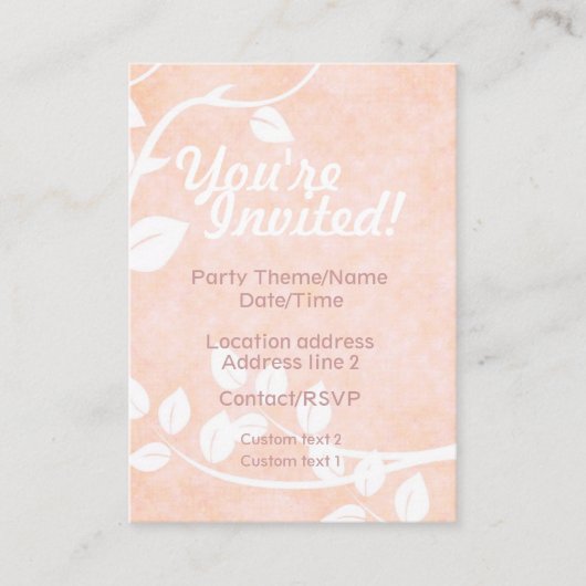 Carte Invitation Sweet Times Party (Devant)