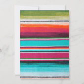 Carte Invitation Tacos et Tutus Fiesta Baby shower (Dos)