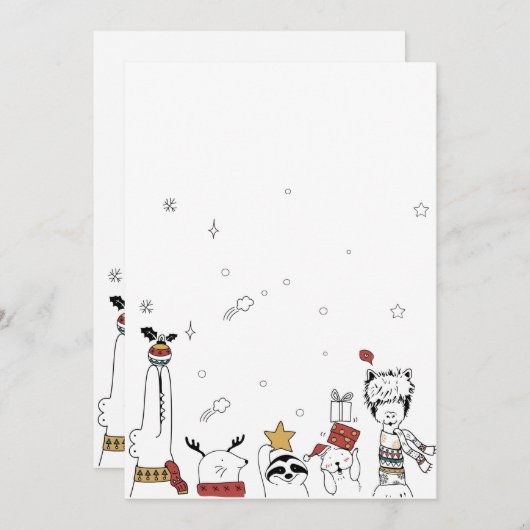 Carte Invitations (Devant / Derrière)