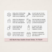 Carte IPL Laser Hair Remodeling Aftercare (Dos)