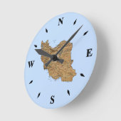 Carte Iran Horloge (Angle)
