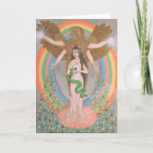 Carte Iris accueillant le printemps (Devant)