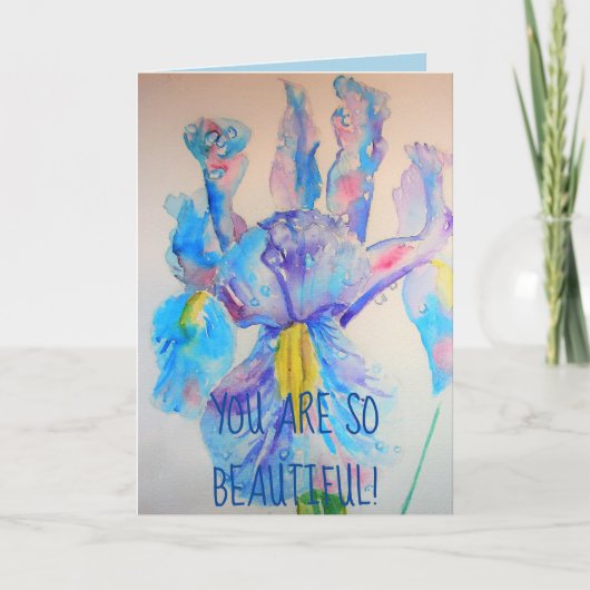 Carte Iris Art floral So Beautiday Card (Devant)