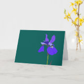 Carte Iris brillant (Fleur jaune)