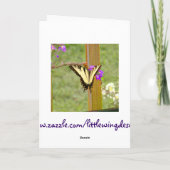 Carte Iris de pourpre du jour de mère (Dos)