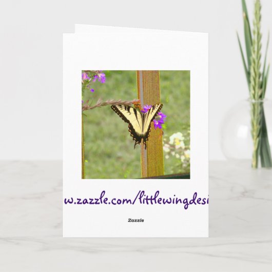 Carte Iris de pourpre du jour de mère (Dos)