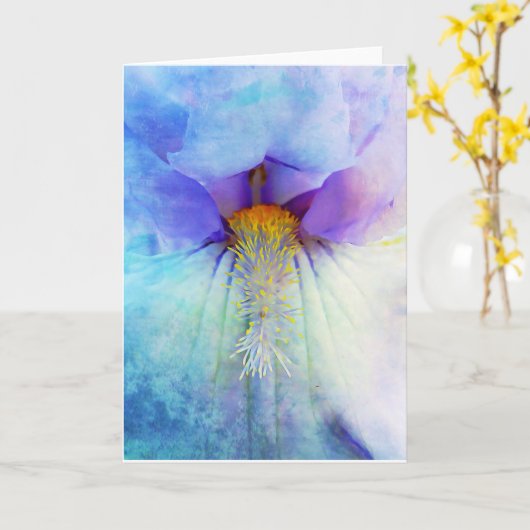 Carte Iris Deep Scripture Card Psaume 92:5 (Fleur jaune)