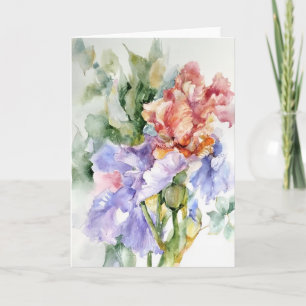 Carte Iris En Aquarelles