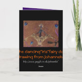 Carte "Iris" fairy doll (Dos)