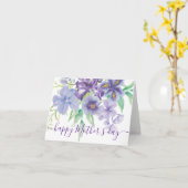 Carte Iris floral aquarelle (Fleur jaune)