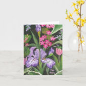 Carte Iris Garden Birthday (Fleur jaune)