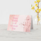 Carte Iris Garden Flower rose Anniversaire Femme spécial (Fleur jaune)