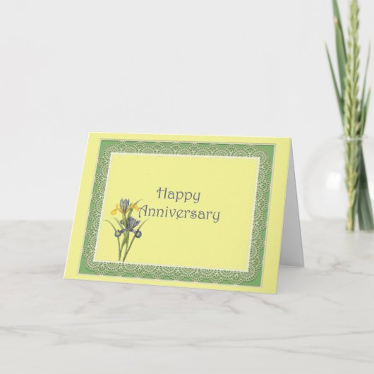 Carte Iris hollandais Anniversaire (Devant)