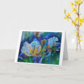 Carte "Iris II" (Fleur jaune)