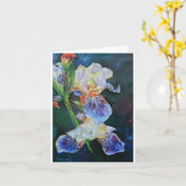 Carte Iris, je peins par Timothy Orikri. (Fleur jaune)