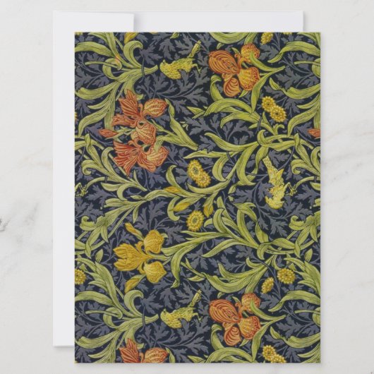 Carte Iris Motif (par William Morris) (Devant)