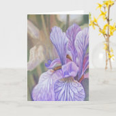 Carte Iris pourpre (Fleur jaune)