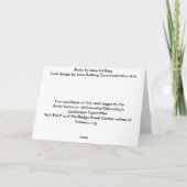 Carte Iris sauvages jaunes (Dos)