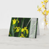 Carte Iris sauvages jaunes (Fleur jaune)