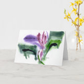 Carte Iris, Small, Notecard (Fleur jaune)