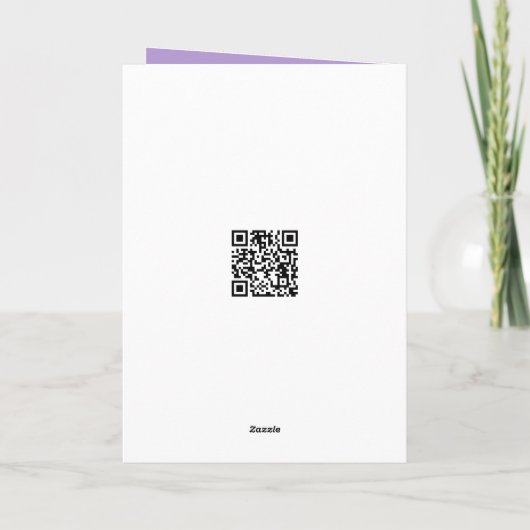 Carte Iris Violet Anniversaire (Dos)