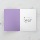 Carte Iris Violet Anniversaire (Intérieur)