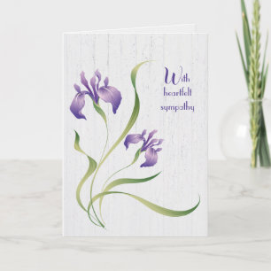 Carte Iris Violet Sur La Sympathie Du Bois