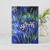Carte Irises, célèbre peinture de Claude Monet, (Debout devant)