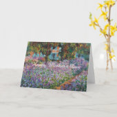 Carte Irises dans le Jardin de Monet Art Fête des Mères (Fleur jaune)