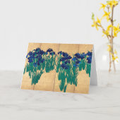 Carte Irises Japonais, Ogata Kōrin (Fleur jaune)