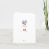 Carte Irises Note Card (Dos)