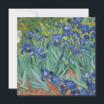 Carte Irises par Van Gogh<br><div class="desc">L'art de Vincent van Gogh - Peintures de la nature et de la flore - Oeuvres de paysage post-impressionnistes</div>