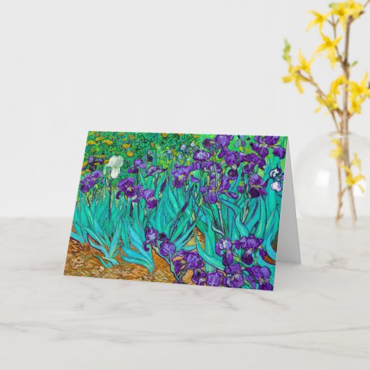 Carte Irises, Vincent van Gogh (Fleur jaune)
