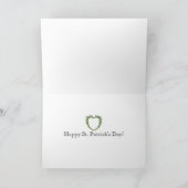 Carte Irish Blessing on Distressed Flag Greeting Card (Intérieur)