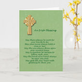 Carte Irish Blessing St. Patrick's Day (Fleur jaune)