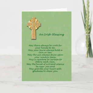 Carte Irish Blessing St. Patrick's Day
