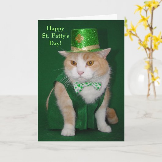 Carte Irish Bubba Kitty Blessing (Fleur jaune)