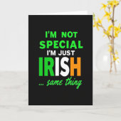 Carte Irish Colors Text Card (Fleur jaune)