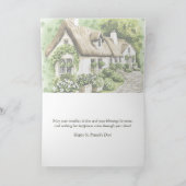 Carte Irish Cottage Irish Blessing St. Patrick's Day (Intérieur)