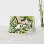 Carte Irish Cottage Irish Blessing St. Patrick's Day (Devant)