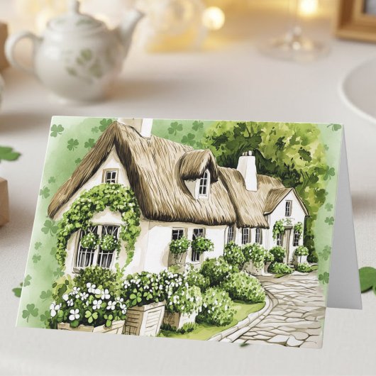 Carte Irish Cottage Irish Blessing St. Patrick's Day
